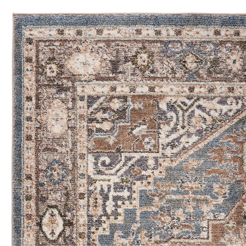 Danica II 9' x 12' Area Rug, Blue/Tan
