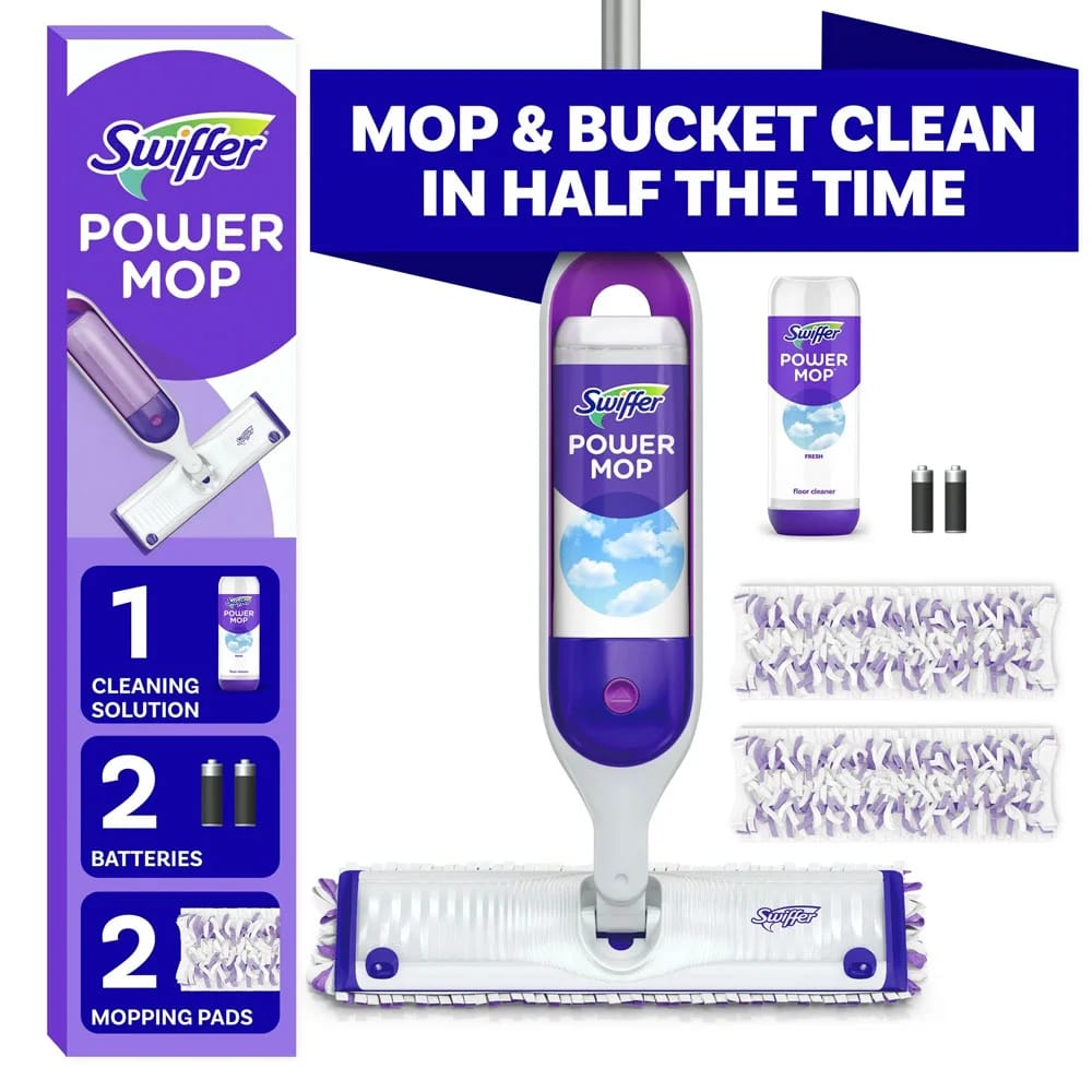 Swiffer Power Mop Cleaning Kit, 6 Piece