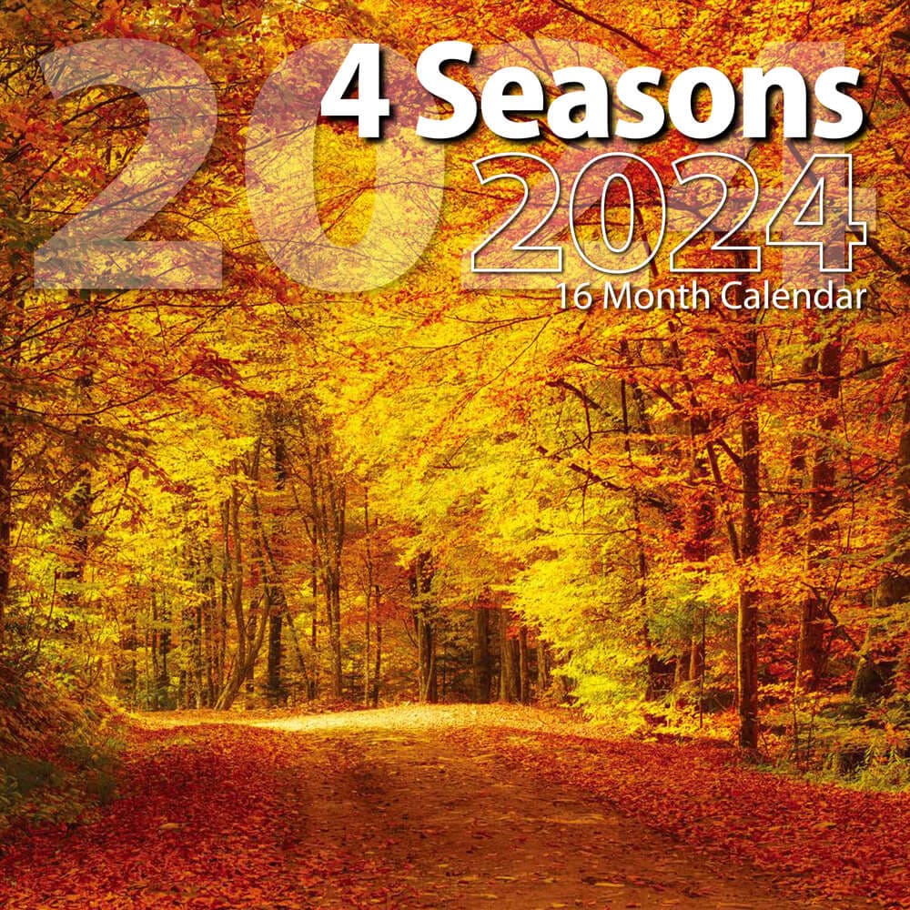 2024 4 Seasons Themed 16 Month Wall Calendar, 12"