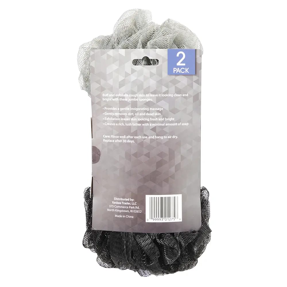 Jumbo Mesh Sponges, 2 Count