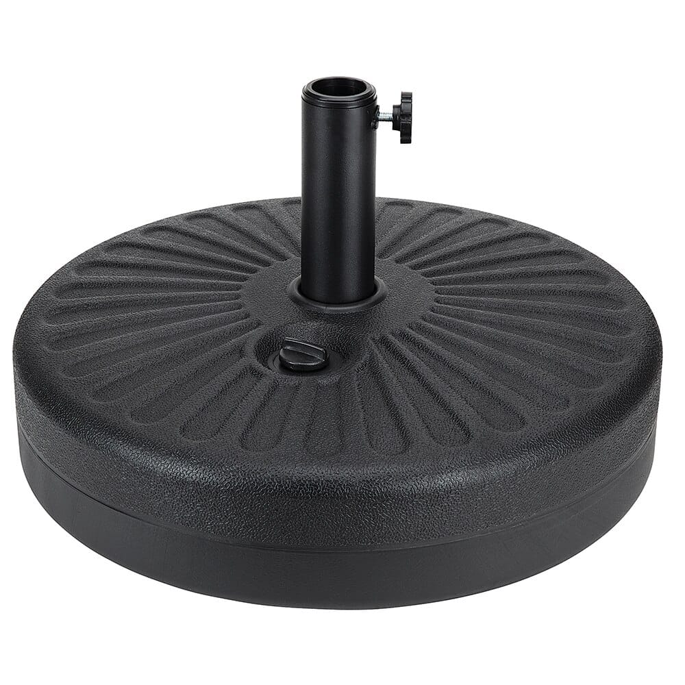 Round Fillable Plastic Umbrella Base, 21 L