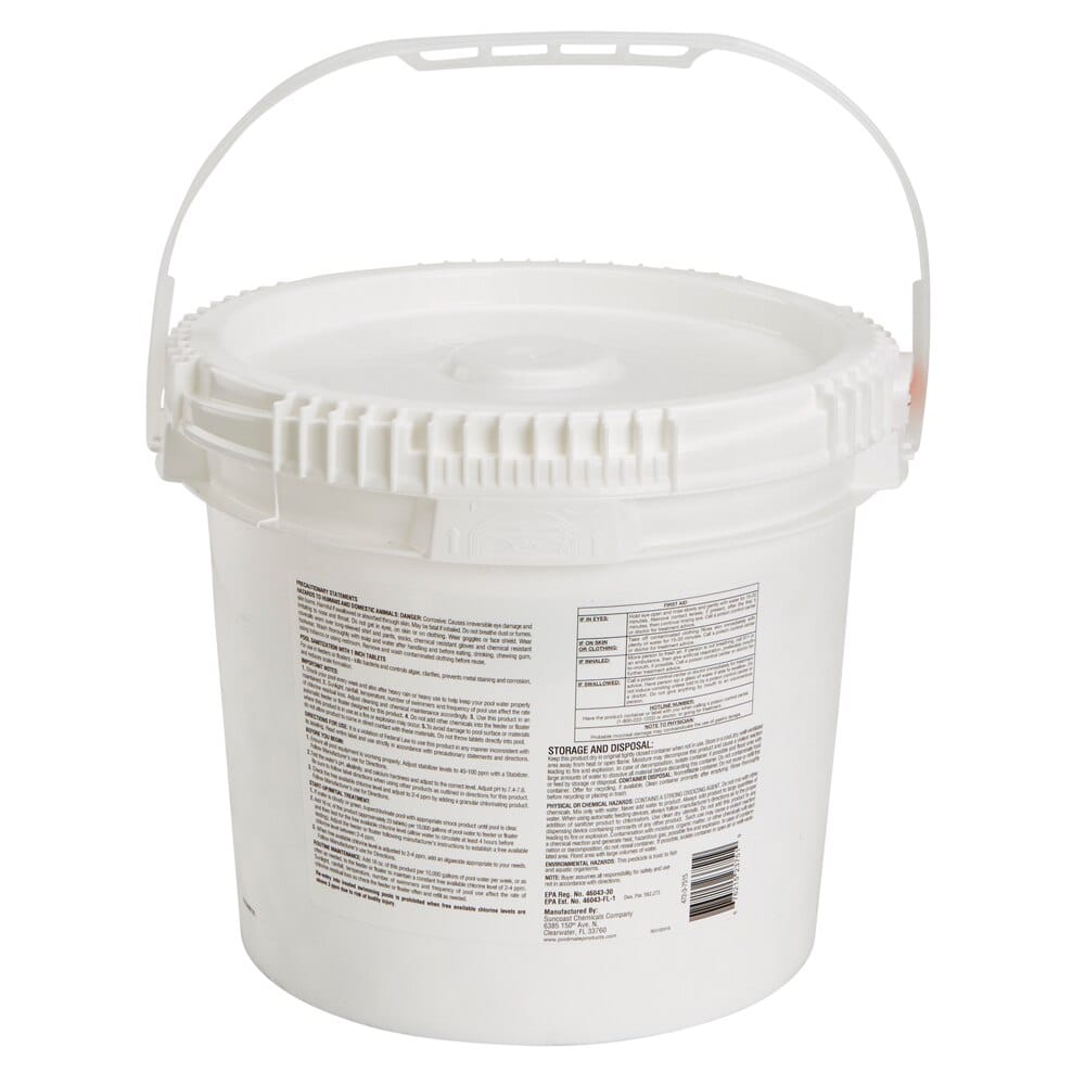 Pool Mate All-In-1 Slow-Dissolving 1" Multipurpose Tabs, 25 lbs