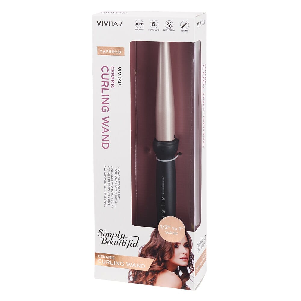 Vivitar Simply Beautiful Ceramic Curling Wand