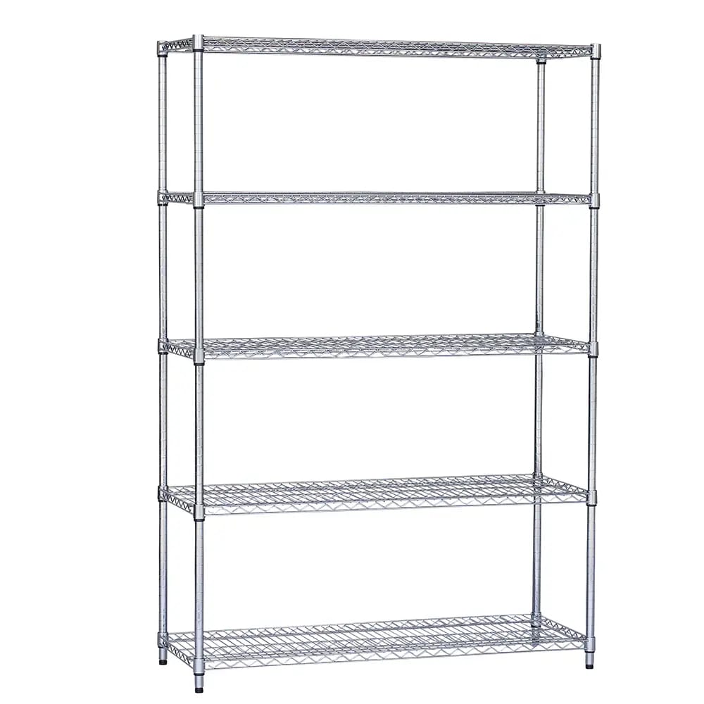 Method 5-Tier Adjustable Heavy-Duty Wire Shelving, 48" x 18"