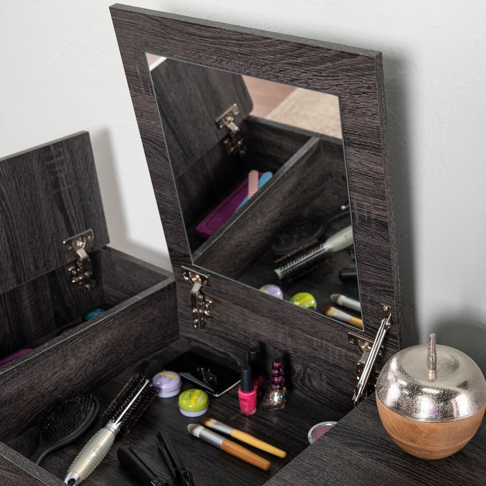 Holly & Martin Makeup & Storage Vanity with Mirror