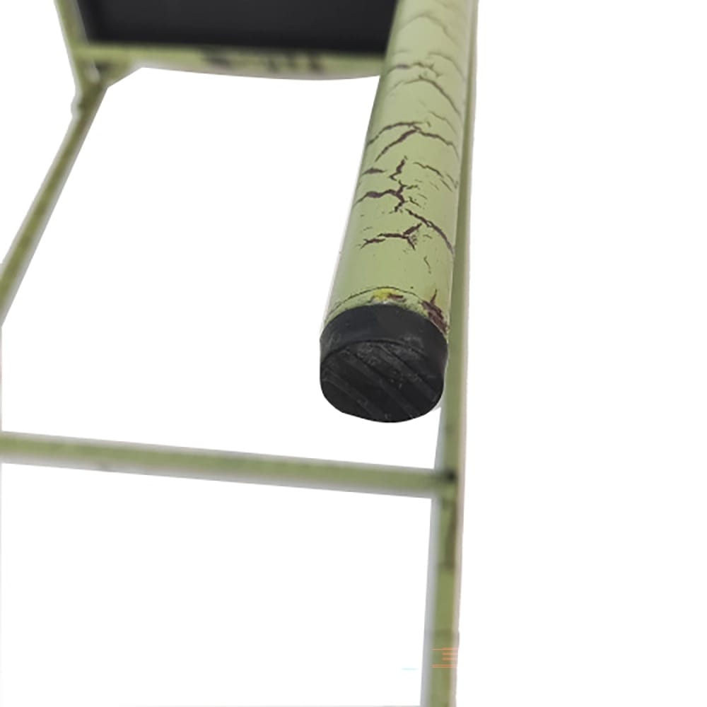 Carmella Stackable Metal Outdoor Bar Stool, Green, 2 Count