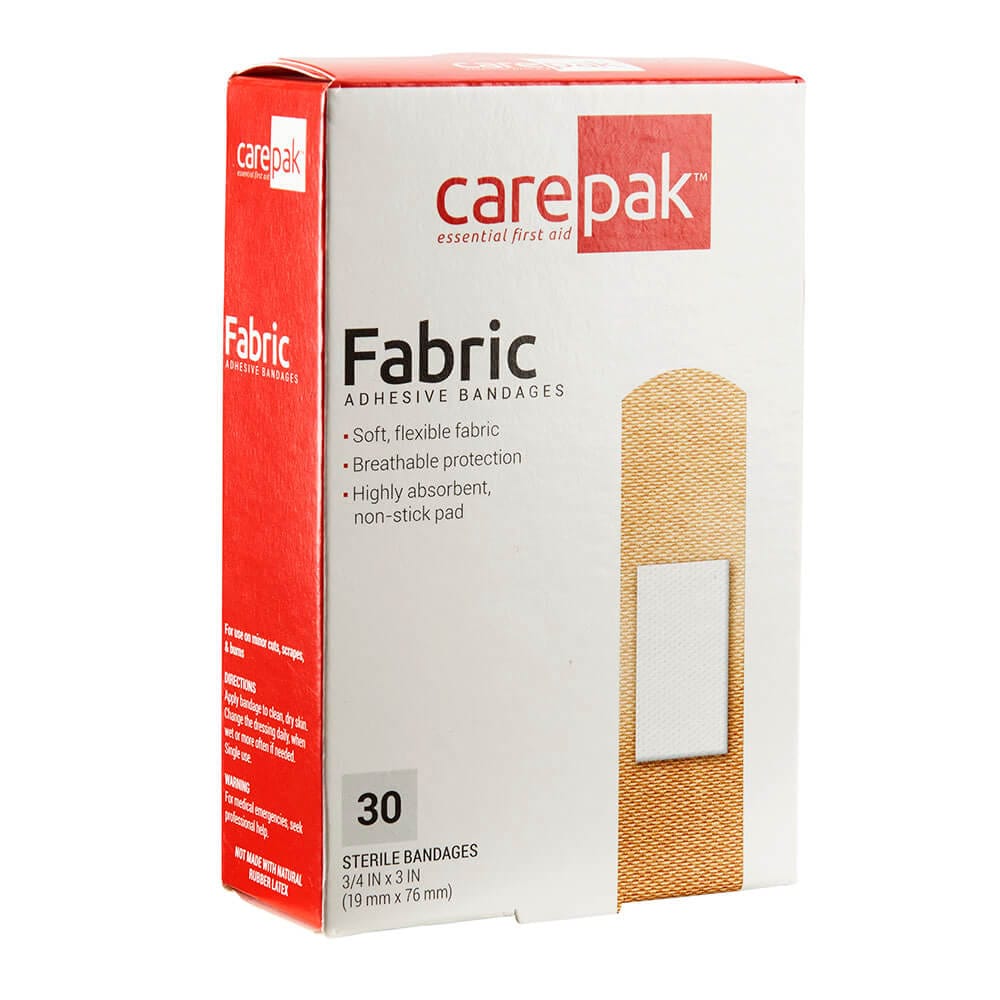 carepak Fabric Adhesive Bandages, 30 Count