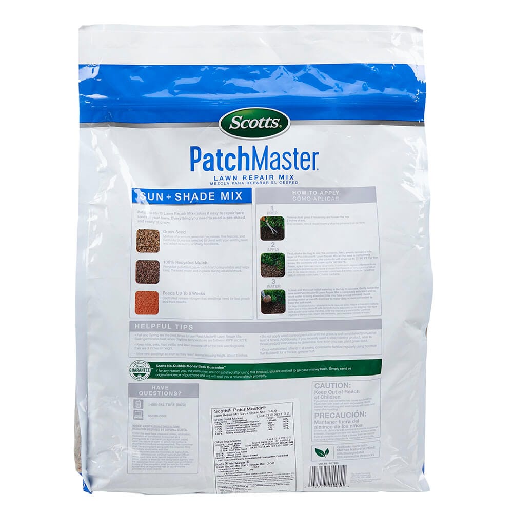 Scotts Patchmaster Sun & Shade Lawn Repair Mix, 4.75 lbs