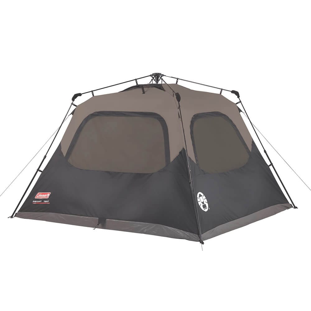 Coleman 4-Person Cabin Camping Tent with Instant Setup, Black/Gray