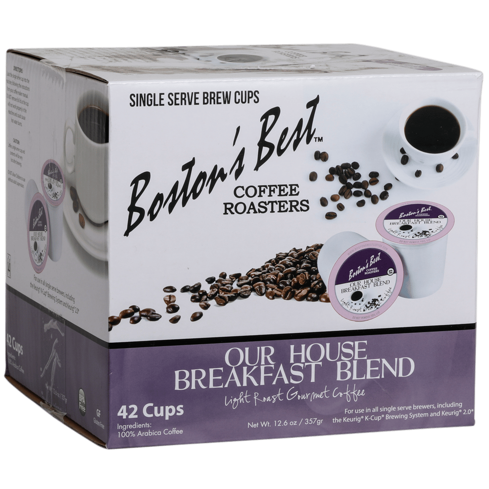 Boston's Best Light Roast Breakfast Blend Gourmet Coffee Cups, 42 Count