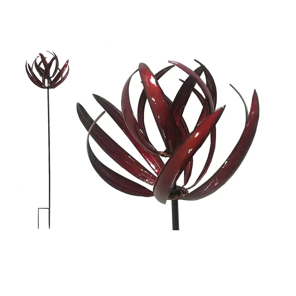 Tulip Twist Wind Spinner, Red