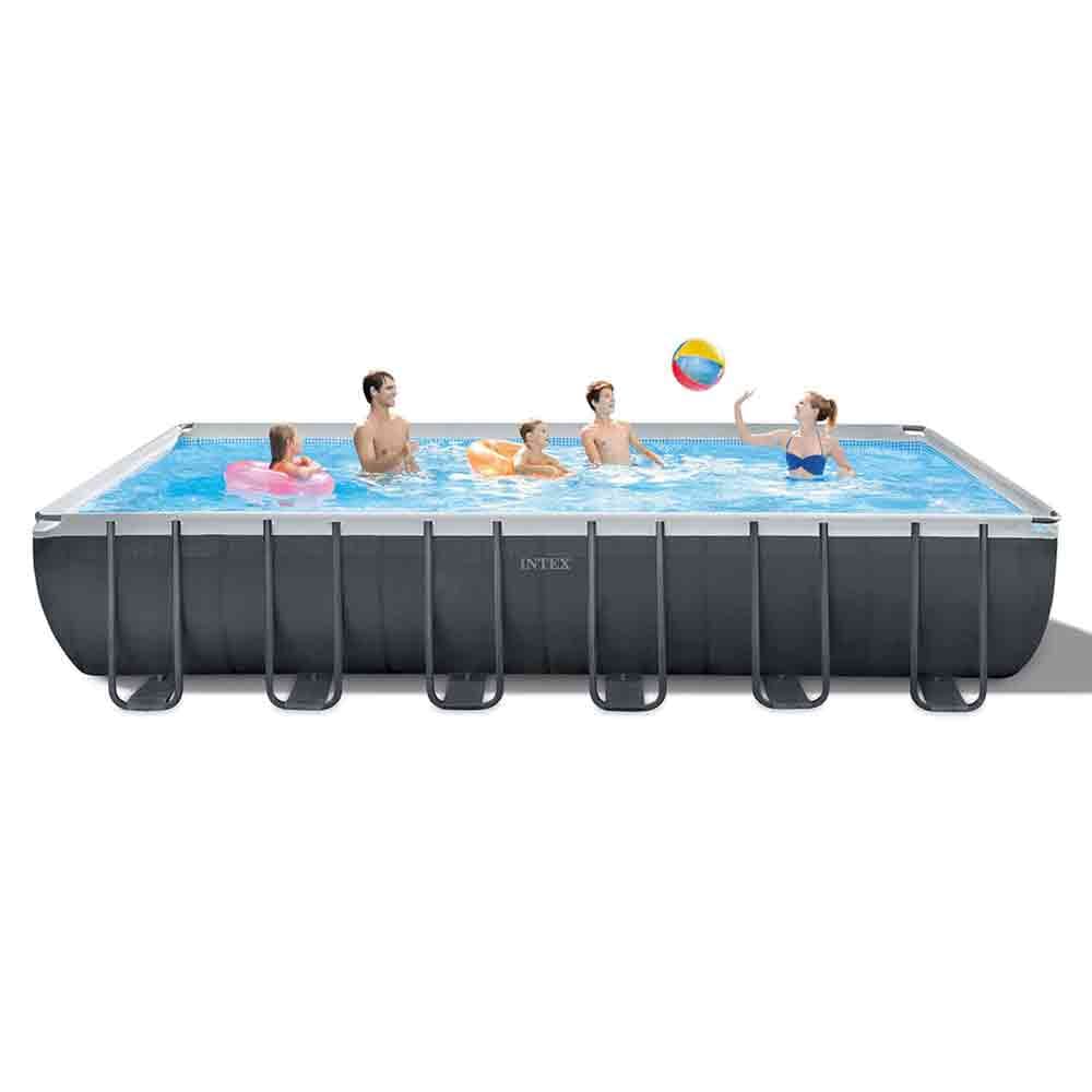 Intex 24' x 12' x 52" Ultra XTR Frame Rectangular Pool Set with Sand Filter Pump