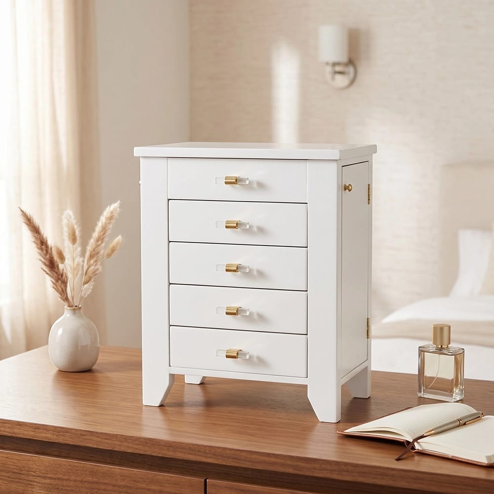Hives & Honey Chelsea Jewelry Chest, White