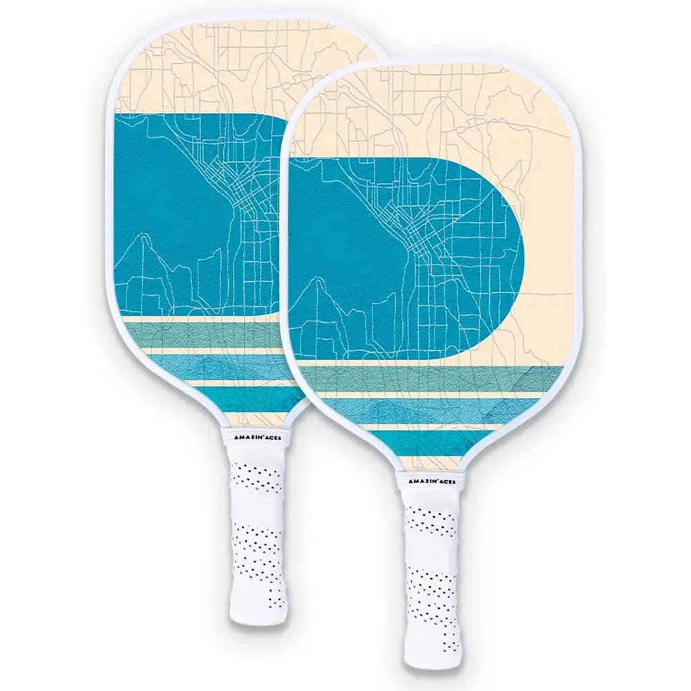 Amazin' Aces Signature Graphite Pickleball Paddle Set, Set of 2, Seattle Series