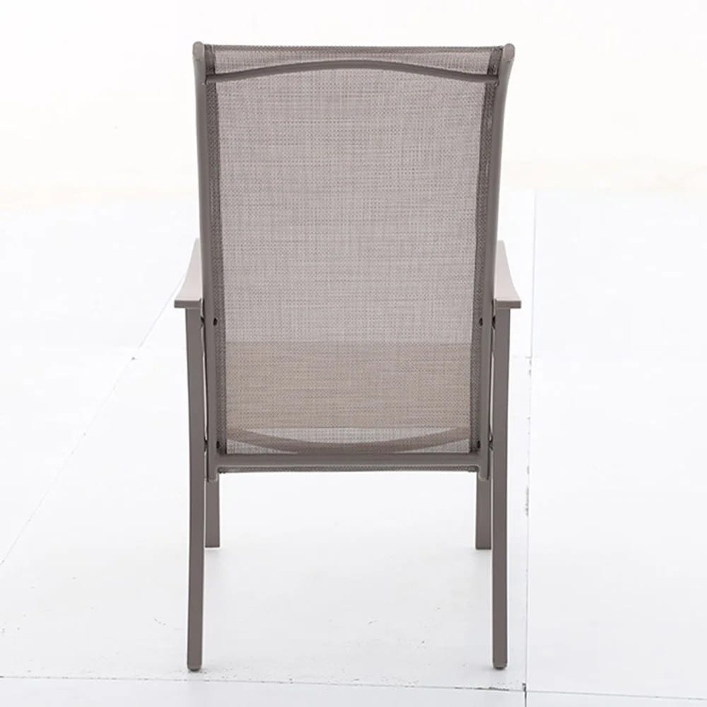 Aluminum Stacking Patio Chairs, Set of 2