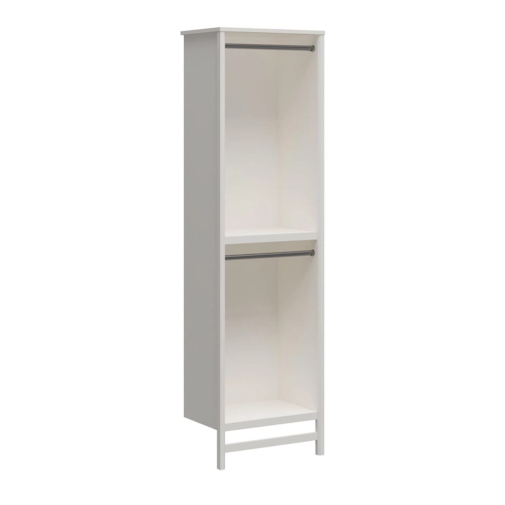 Systembuild Evolution 2-Shelf Double Closet with Rods, Ivory Oak
