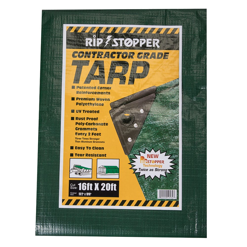Rip Stopper 16' x 20' Contractor Grade Tarp