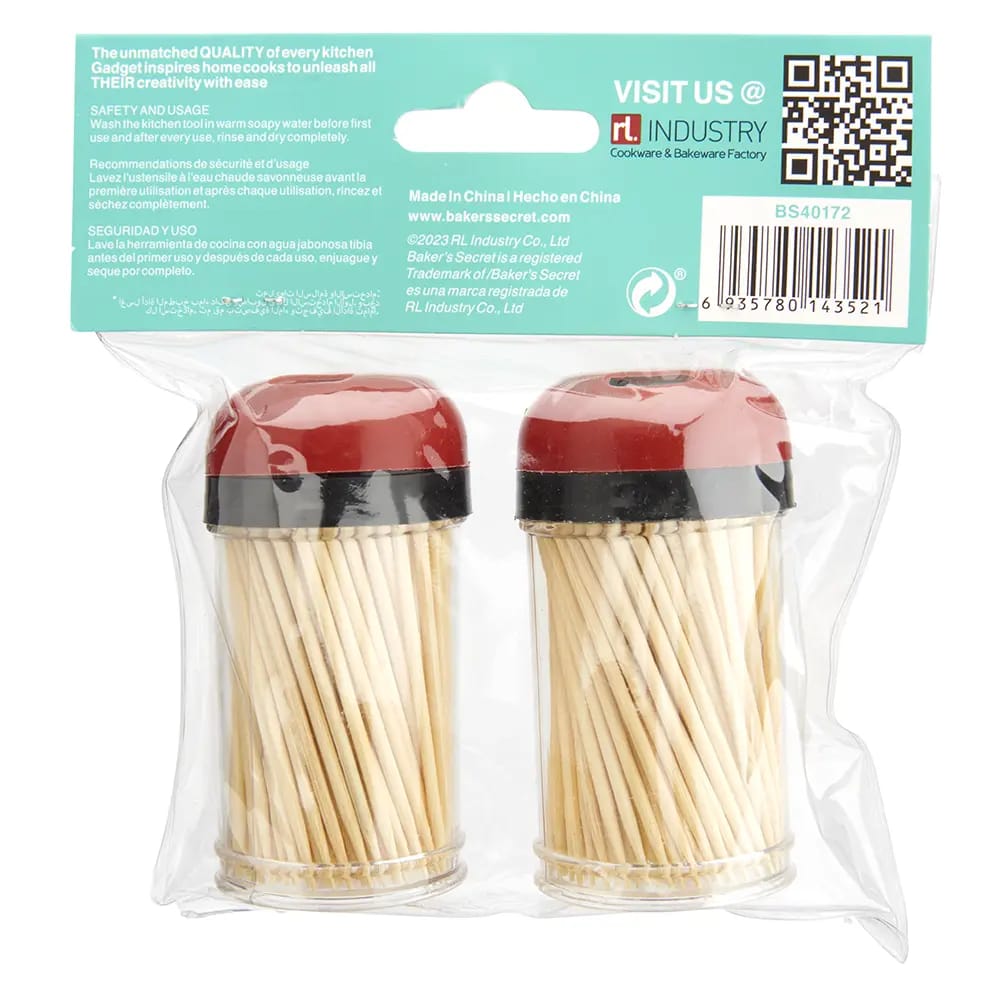 Baker's Secret Toothpicks, 2 Piece Set