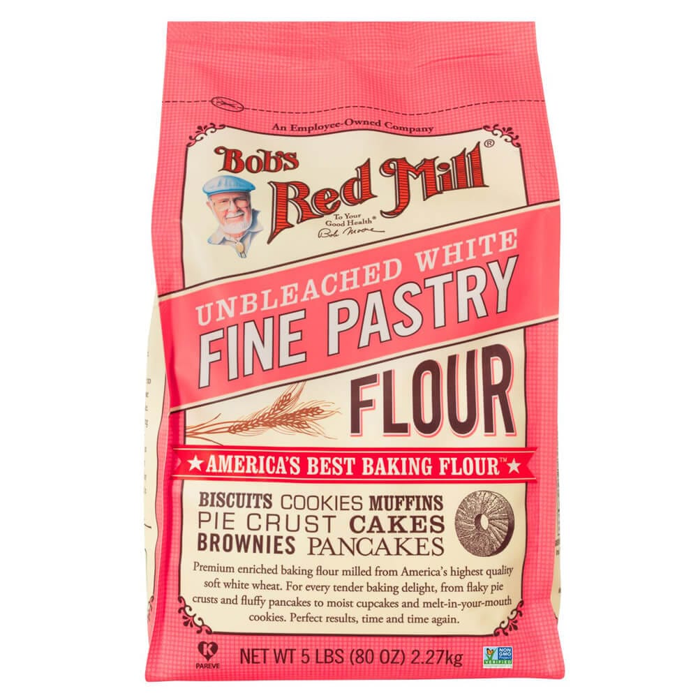 Bob's Red Mill Unbleached White Fine Pastry Flour, 5 lbs