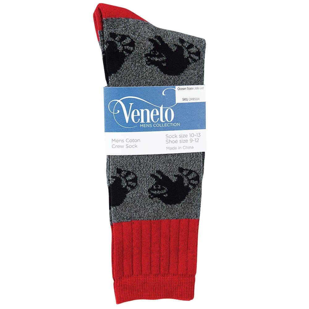 Veneto Men's Novelty Cotton Crew Socks