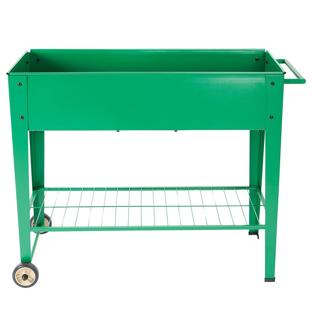 Tiller & Rowe Raised Garden Planter Cart with Wheels