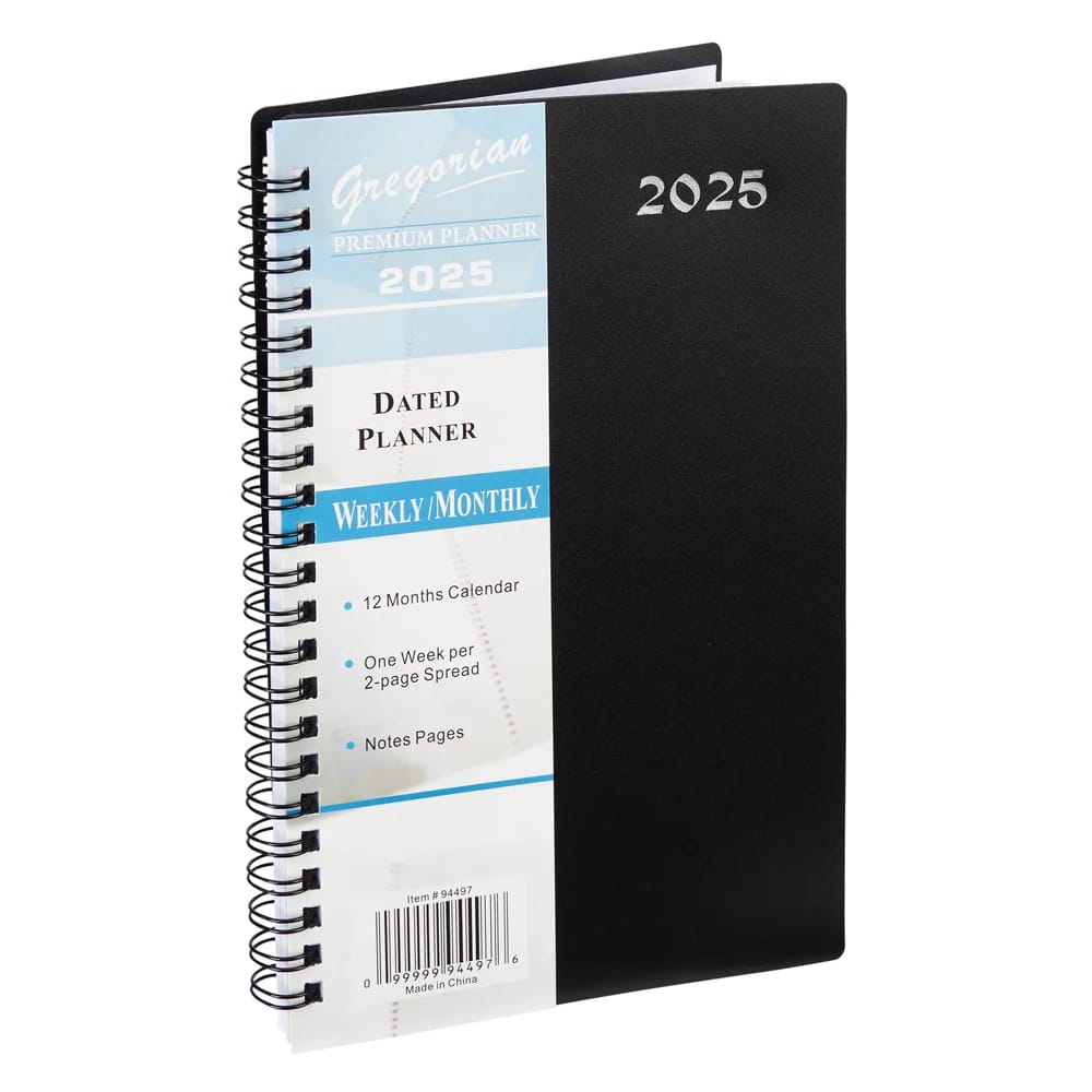 2025 Gregorian Premium Weekly/Monthly Planner, 8"