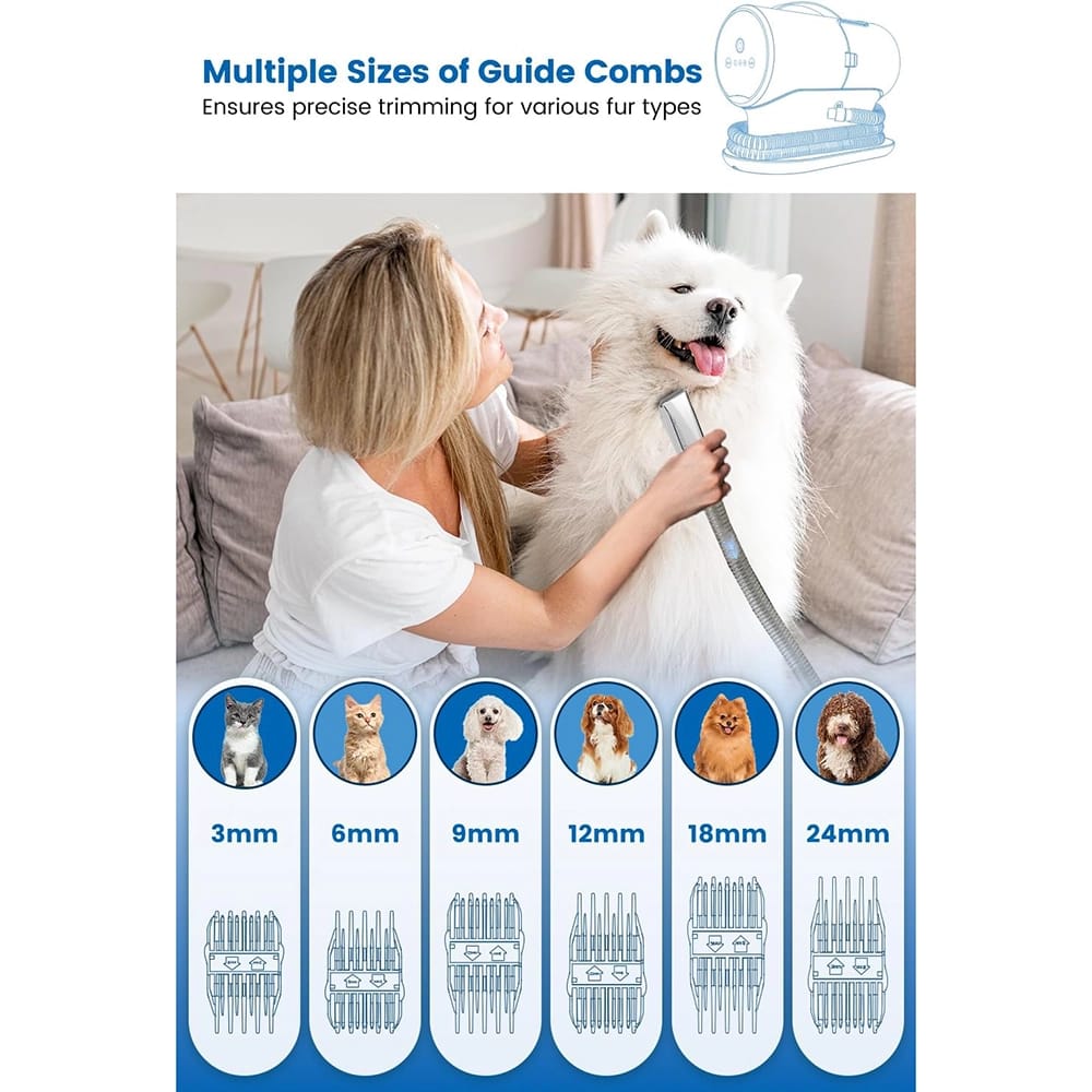 AIRROBO Pet Grooming Vacuum, White