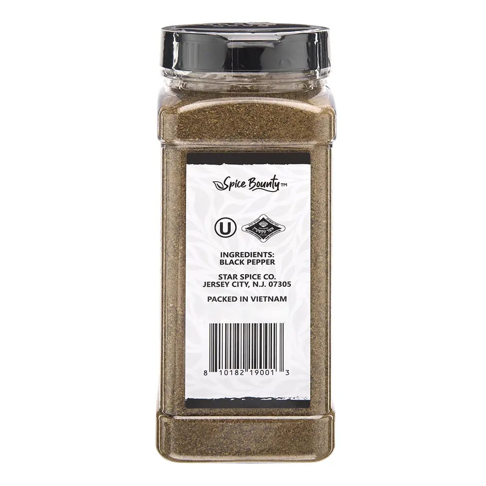 Spice Bounty Ground Black Pepper, 11oz.