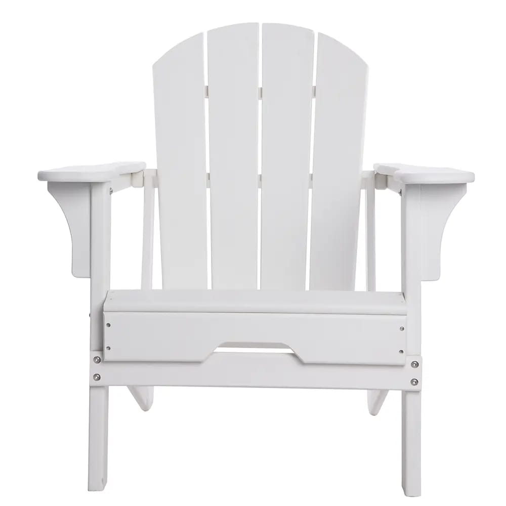 Folding Adirondack Chair, White