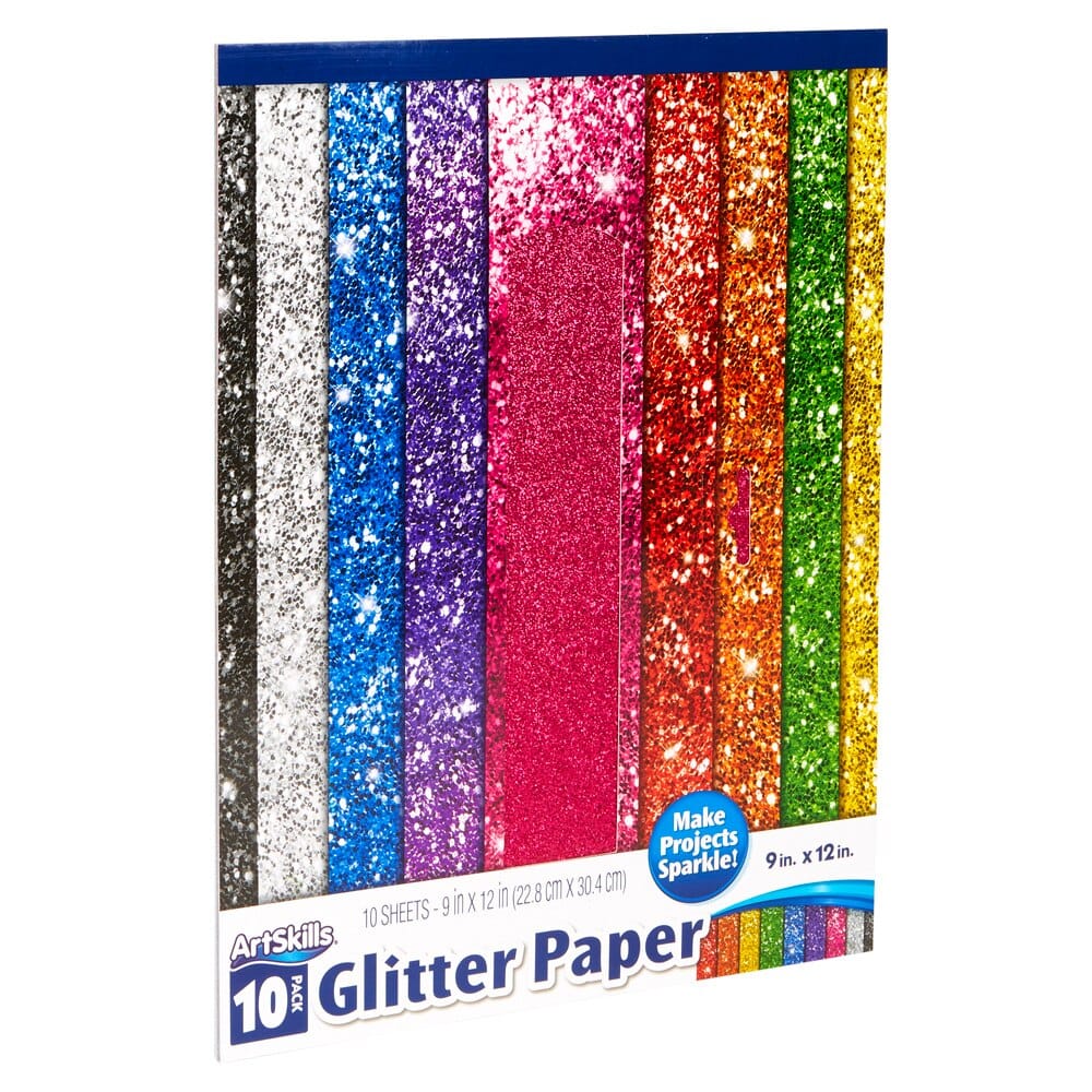 ArtSkills Glitter Paper, 10 Sheets