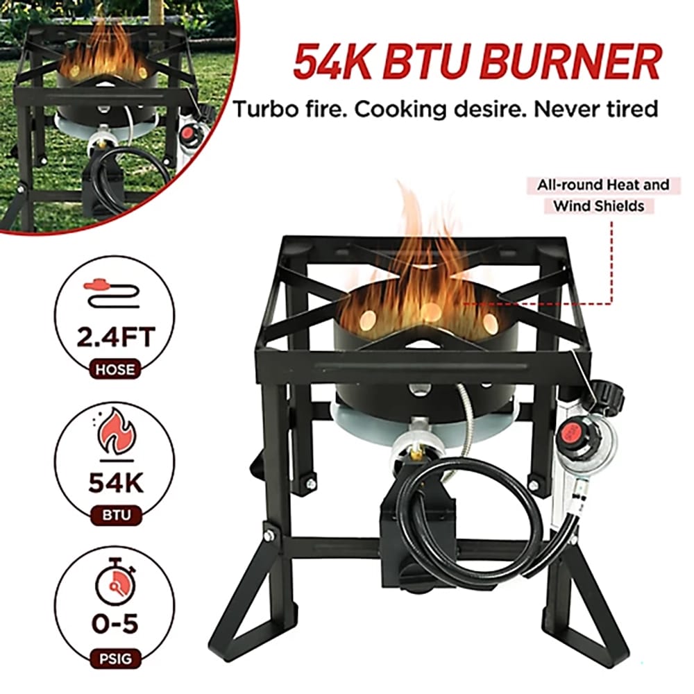 Red Mountain Valley 36 qt. Outdoor Camping Fryer with Drain Valve