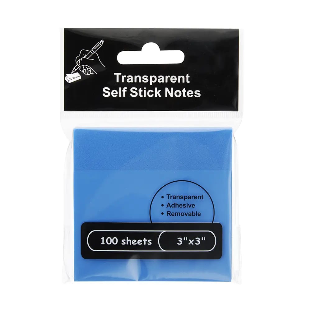 Transparent Sticky Notes, 100 ct.
