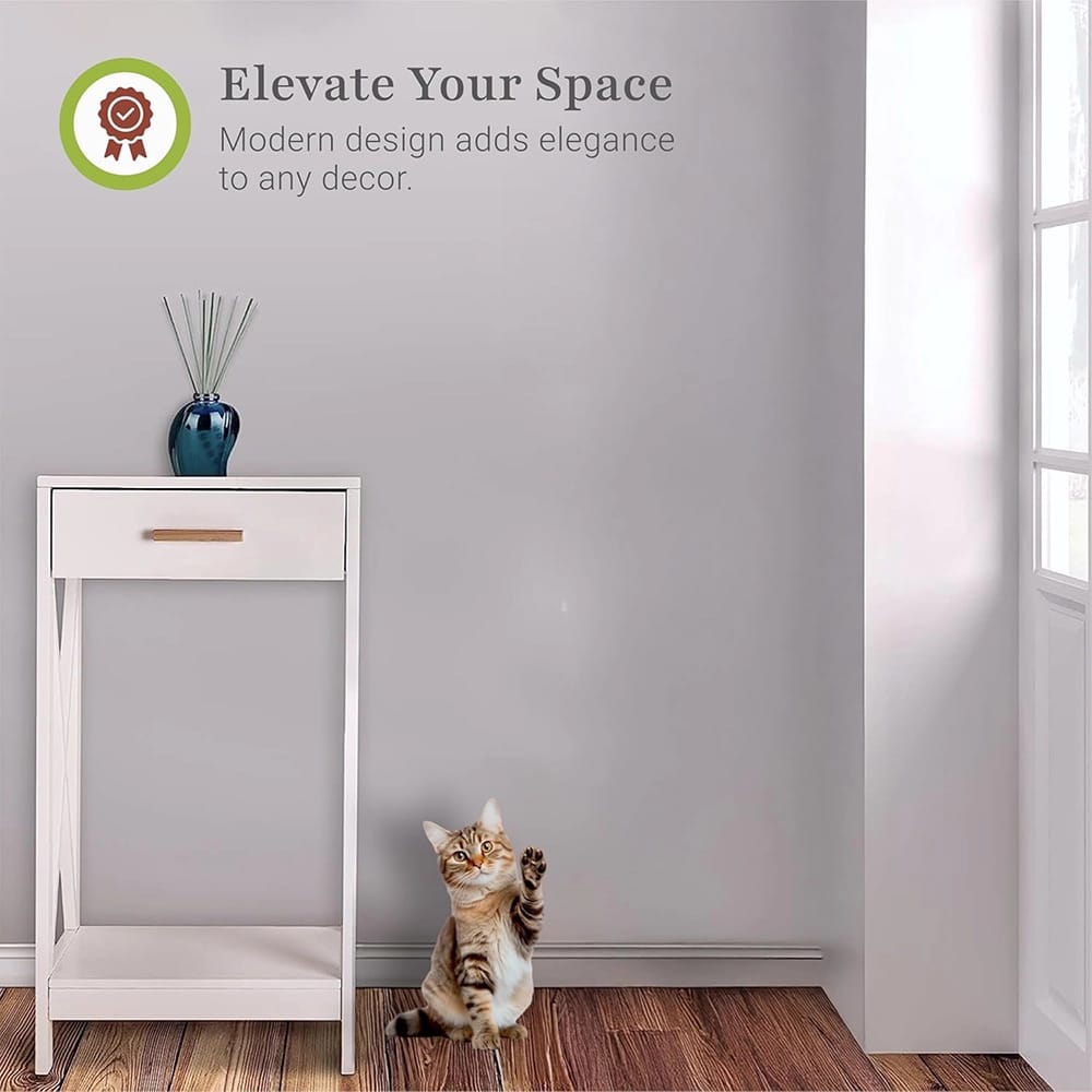 Prosumer's Choice Modern Side Table, White