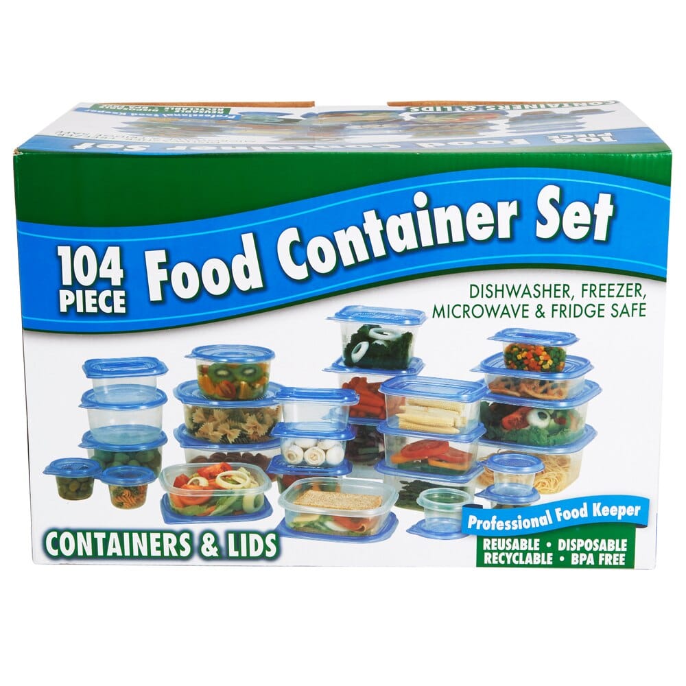 Food Container Set, 104 Piece