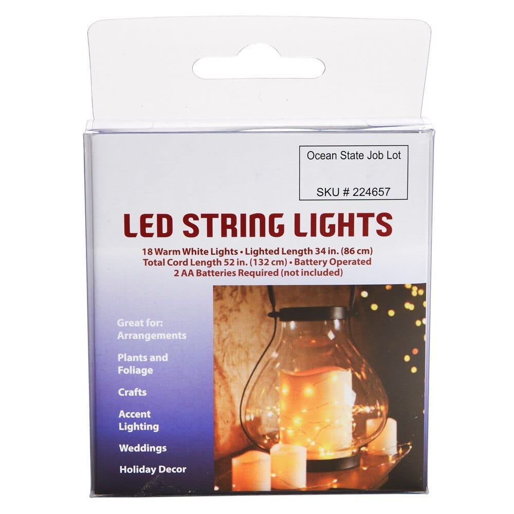 LED String Lights, 18 Lights