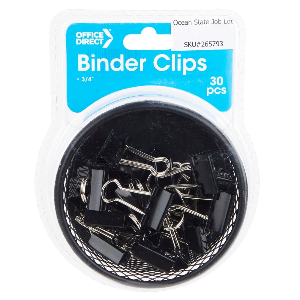 Office Direct Binder Clips, 30-Count
