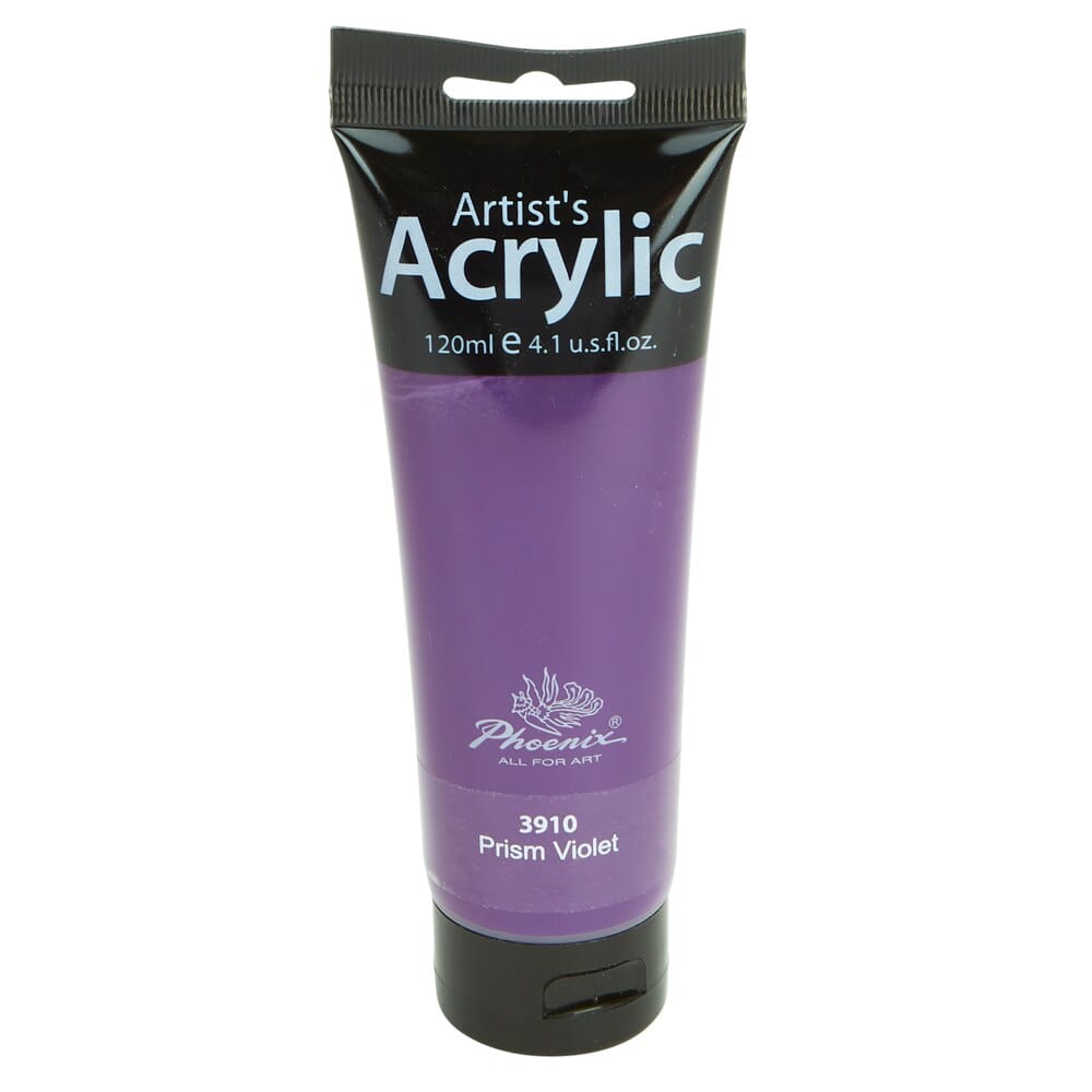 Phoenix Artist's Acrylic Paint, Prism Violet, 120 ml