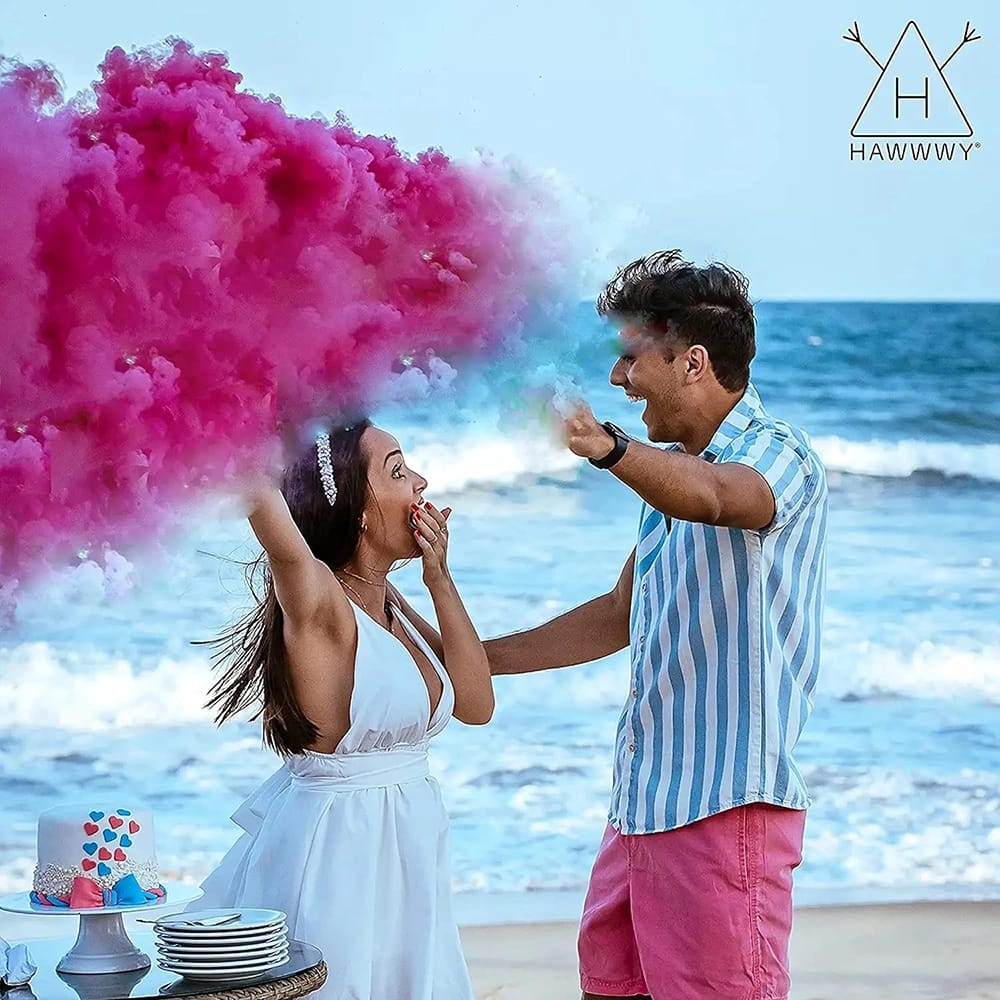 Hawwwy Colored Powder, Pink, 2 Pack