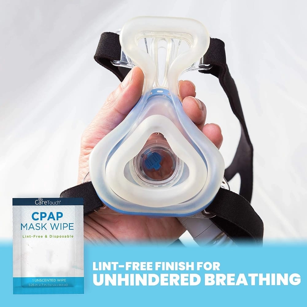 CareTouch Individually Wrapped Unscented CPAP Mask Wipes, 40 Count