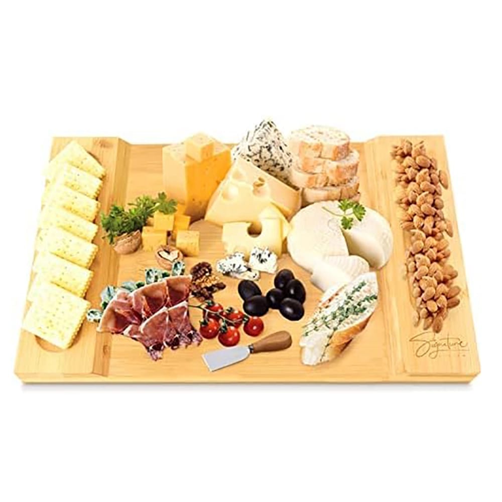 Signature Living Large Bamboo Cheese Board, 16" x 10"