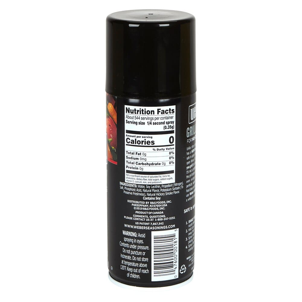 Weber Grill and Spray for No-Stick Grilling, 6 oz