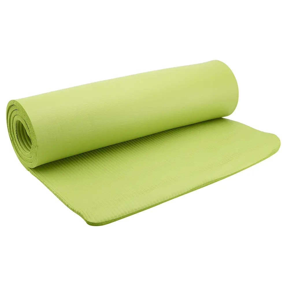 Maximo Fitness Green Exercise Mat with Strap, 10mm