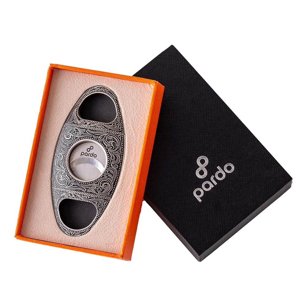 Pardo Cigar Cutter with Stainless Steel Double Blade Guillotine Cutter
