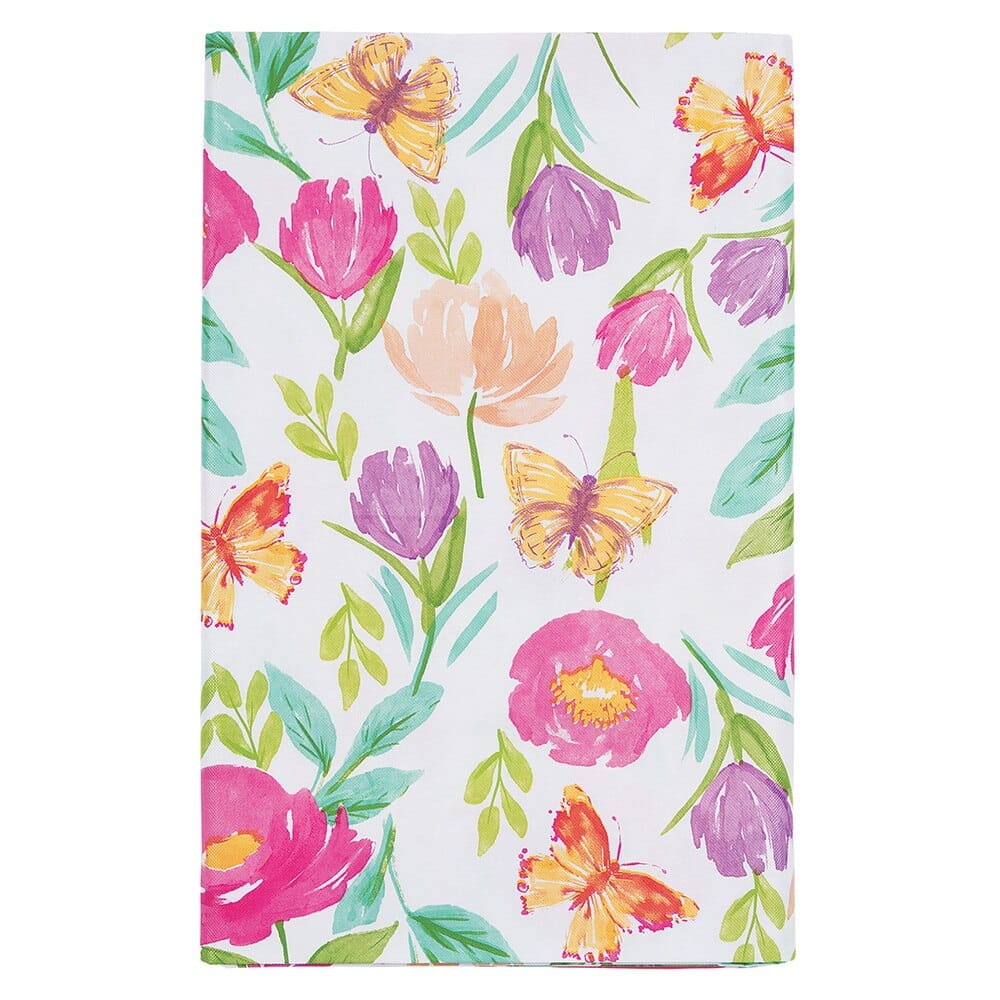 Spring Fling Vinyl Tablecloth with Flannel Backing