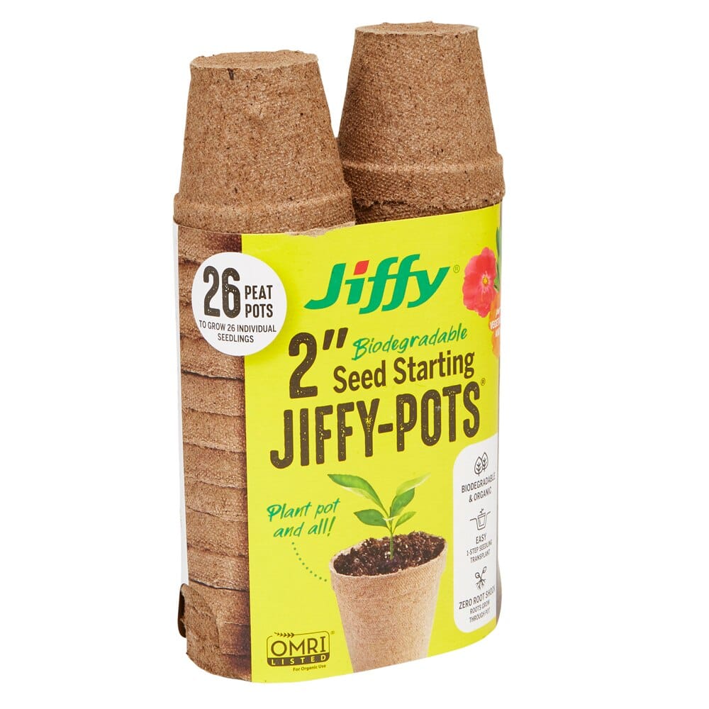 2" Biodegradable Seed Starting Jiffy-Pots, 26-pots