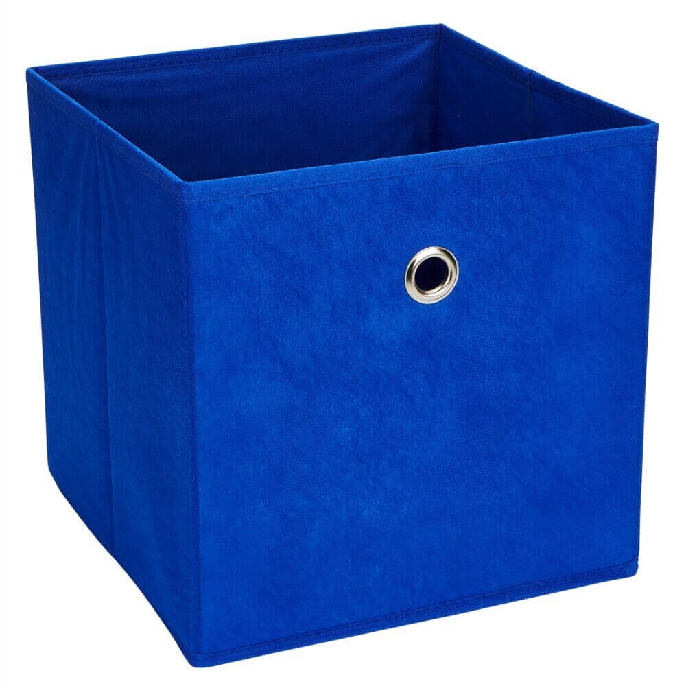 West Bay Blue Fabric Storage Cube