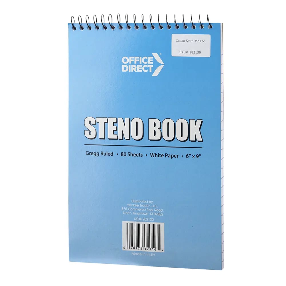 Office Direct Steno Book, 6" x 9"