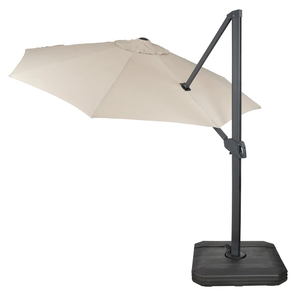 11' Offset Patio Umbrella, Tan