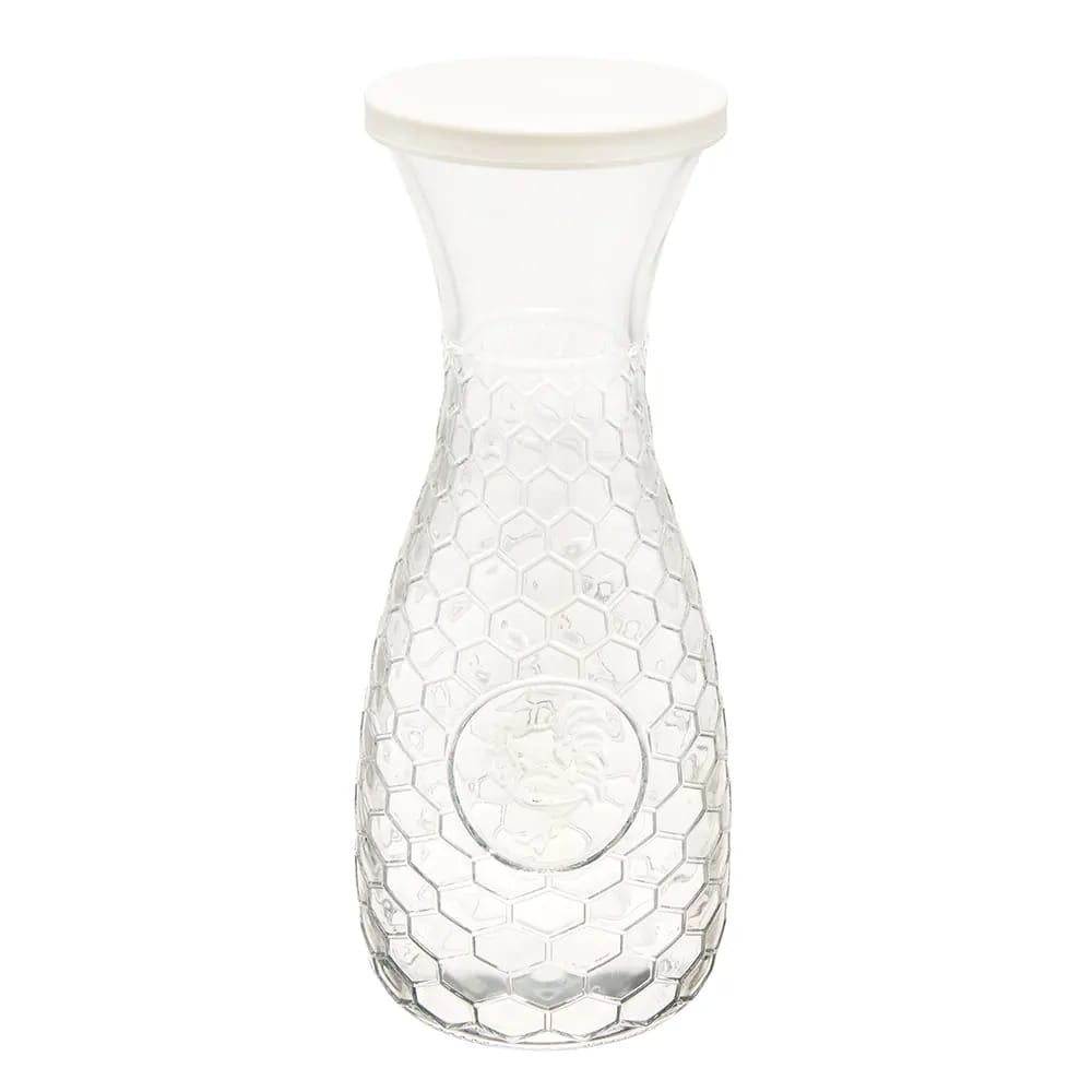 Embossed Glass Carafe, 37 fl. oz.