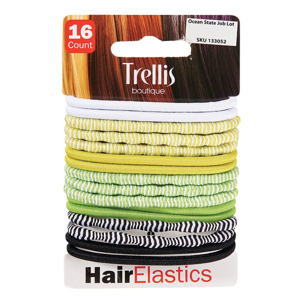 Trellis Boutique Stripe Hair Elastics, 16 Count